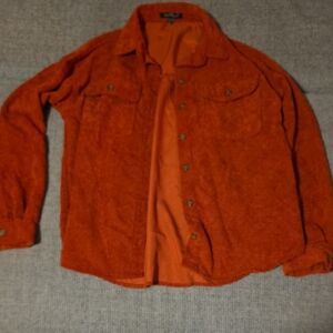 Velvet Heart  Orange Shirt Jacket